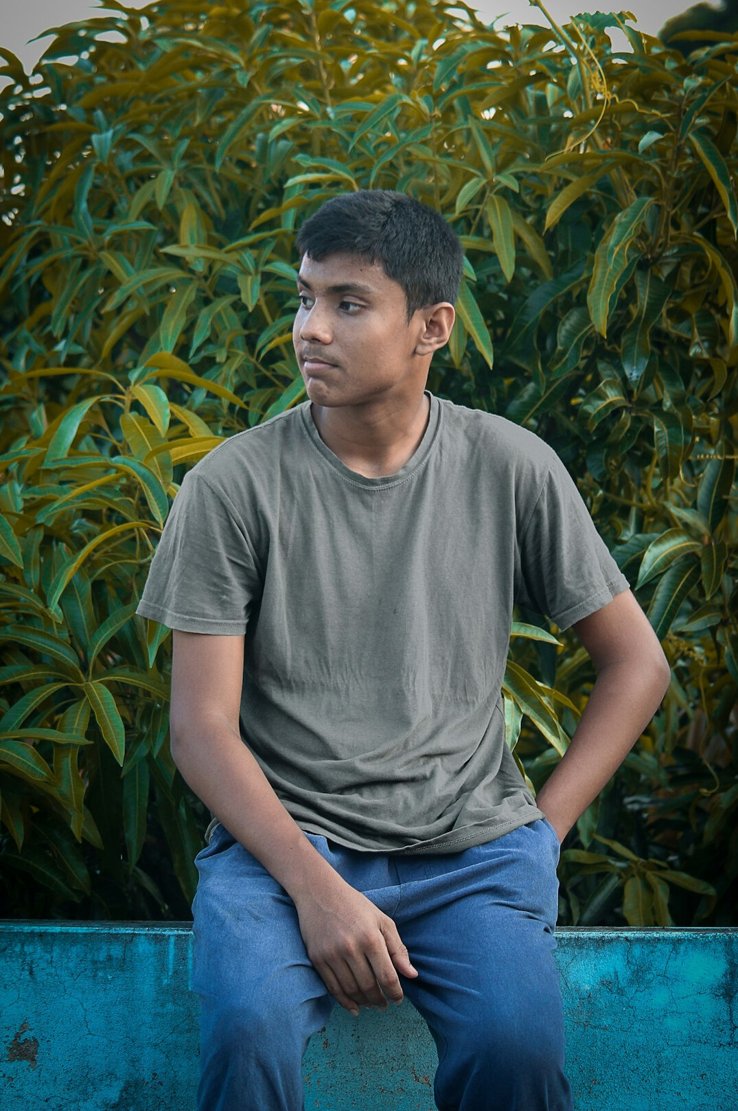 Portrait of a young man with a friendly expression